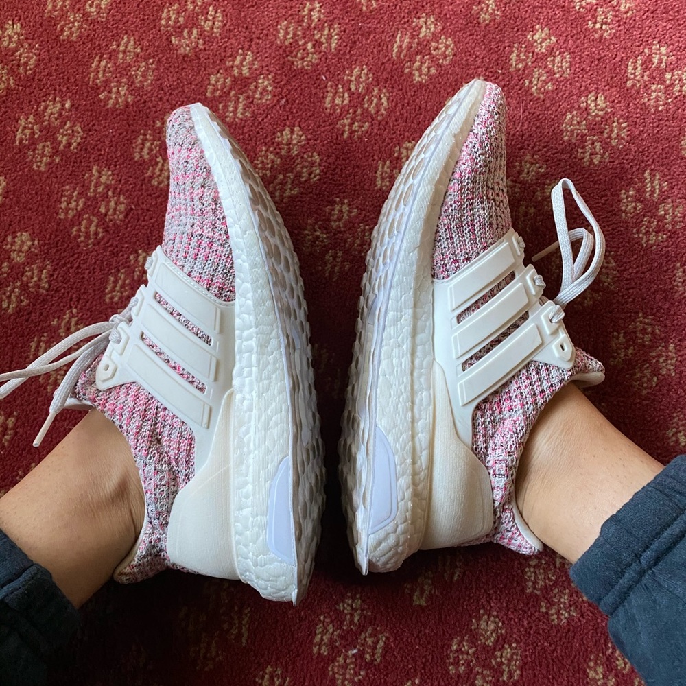 RARE Adidas Ultraboost pink colorful size 6.5 - Picture 8 of 10